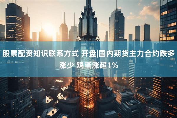 股票配资知识联系方式 开盘|国内期货主力合约跌多涨少 鸡蛋涨超1%