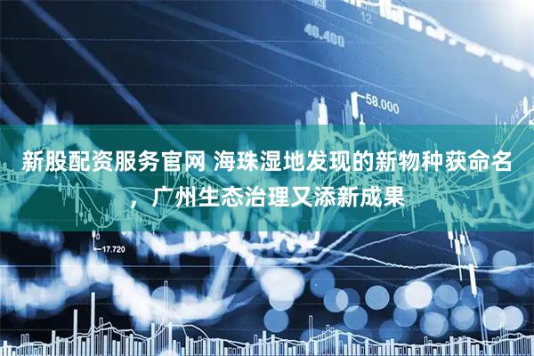 新股配资服务官网 海珠湿地发现的新物种获命名，广州生态治理又添新成果